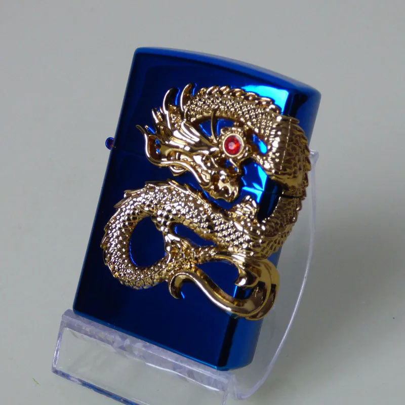 3 Рельефный Бог Дракон usb зарядка зажигалка ветрозащитный двойной дуги импульсный плазменный электронный прикуриватель - Цвет: 3