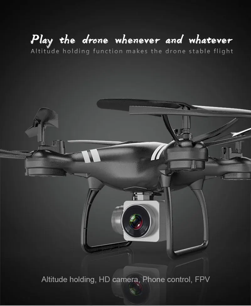 MJD завод ky101 RC Квадрокоптер вертолет селфи Дрон с широкоугольным 1080 P Wifi HD камера