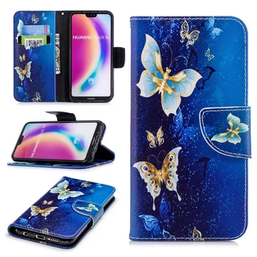 Abhoriz чехол для huawei P20 Lite с карт памяти красивые узоры кожа задняя крышка |