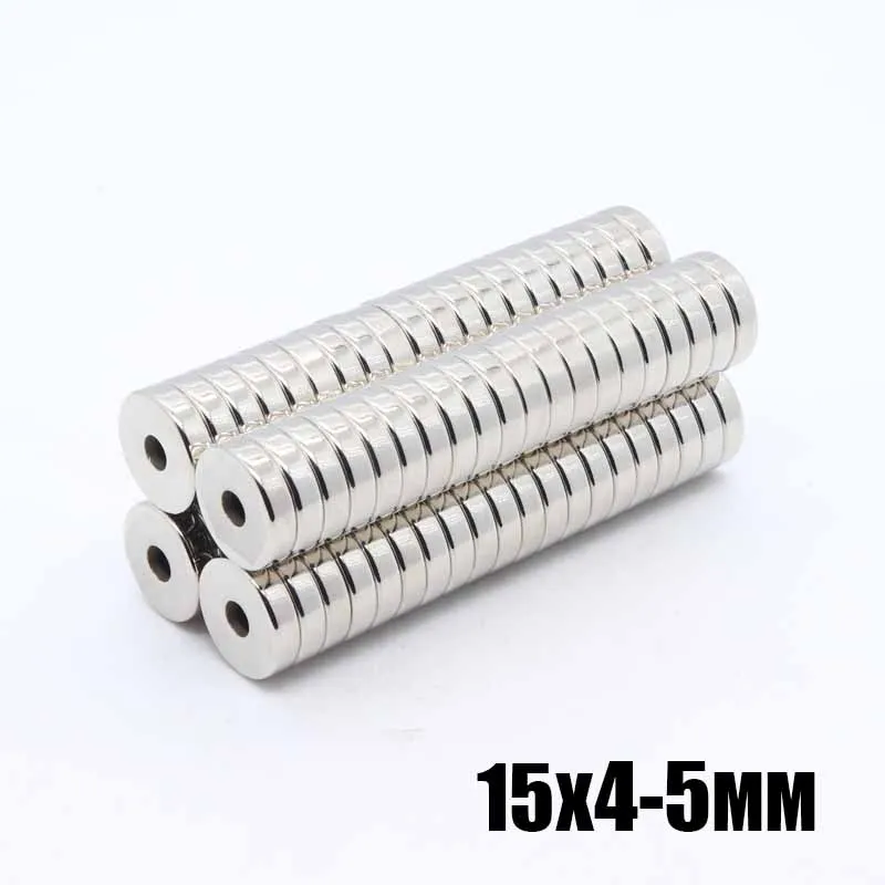 Мощный магнит 15x4 5 мм неодимовый Железный бор Круглый потайной из стали мощный 20