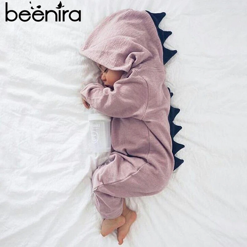 Beenira/ комбинезоны для новорожденных с объемным рисунком; костюм с капюшоном; теплые комбинезоны; сезон весна-осень; хлопковый комбинезон; одежда для подвижных игр; Возраст 0-24 месяца