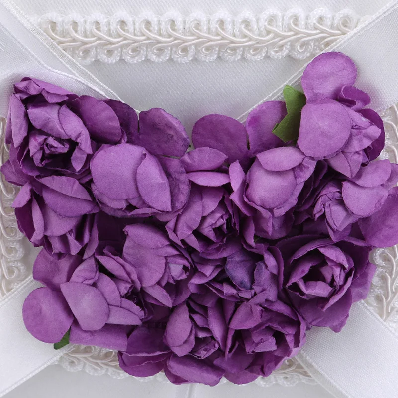 Red Romantic Rose Heart Square European Wedding Decor Cushion Party Supplies Ring Pillow Bedding Set | Дом и сад
