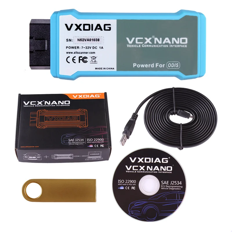 Версия WIFI VXDIAG VCX NANO 5054 ODIS V3.03 для Audi/VW/Skoda/Seat поддержка протокола UDS лучше чем VAS 5054A |
