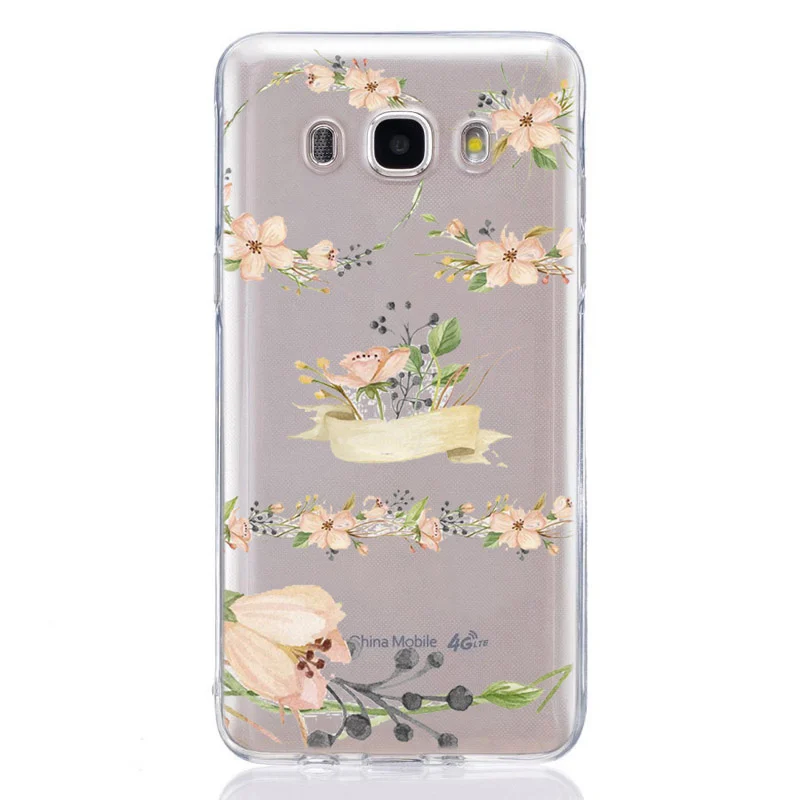 Чехол для телефона Samsung Galaxy J1 J3 J5 J7 J2 prime J120 J320 J330 J530F с красной бабочкой на белых