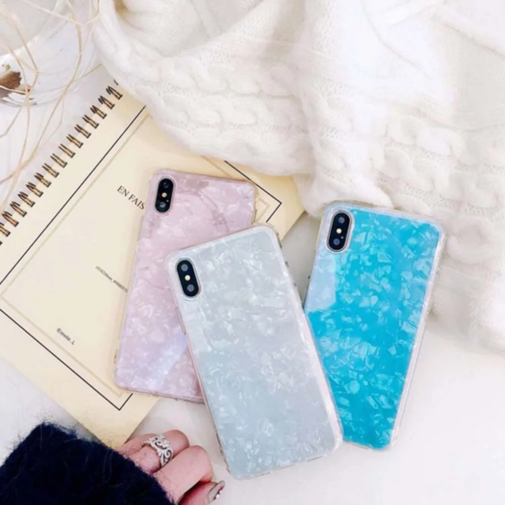 Чехол для телефона Conch Shell iPhone 6 6S 7 8 Plus X задняя крышка прекрасные Чехлы Funny