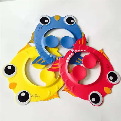 Новая мультяшная Милая регулируемая детская шапка для мытья волос детей душа