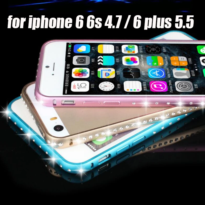 2019 Новый роскошный чехол с рамкой из горного хрусталя для iphone 6 6s plus бампер