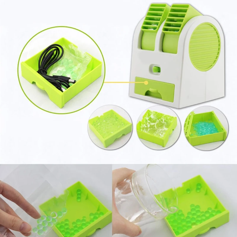 Мини USB маленький вентилятор охлаждения портативный Настольный двойной