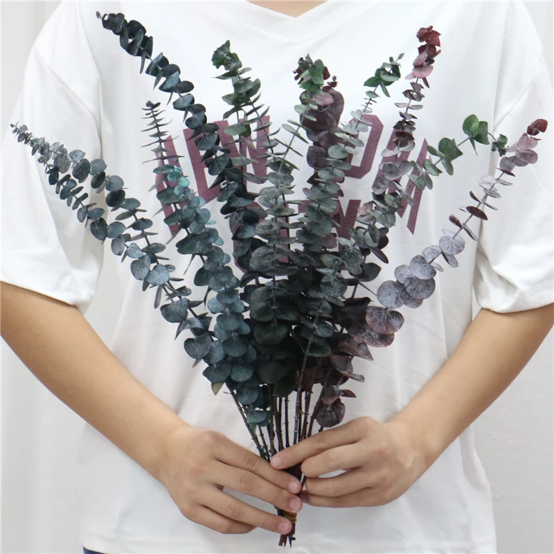 искусственные цветы 5 шт. Искусственный Имитация эвкалипта сушеные вечный цветок