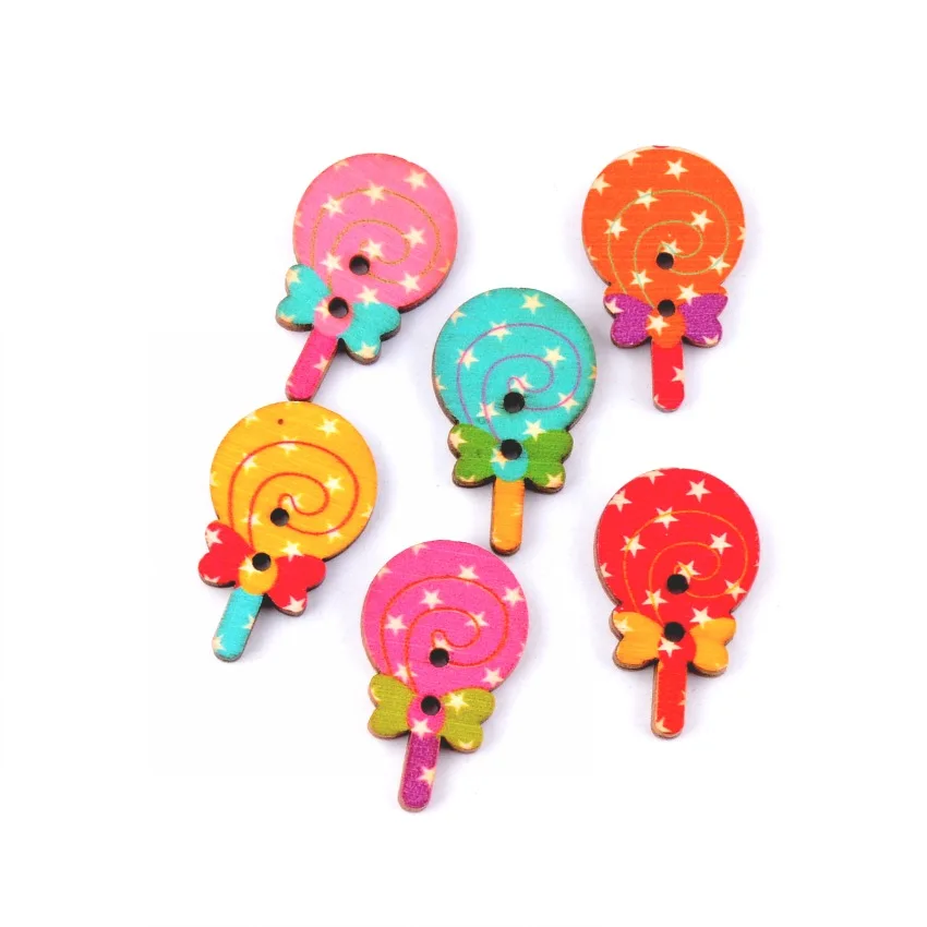 Бесплатная доставка, розница, сделай сам, 30 шт., случайные, смешанные, 2 отверстия, мультфильм, натуральный леденец, дерево, Швейные Кнопки, скрапбукинг, 20x33мм Бесплатная доставка, розница, сделай сам, 30 шт., случайные, смешанные, 2 отверстия, мультфильм, натуральный леденец, дерево, Швейные Кнопки, скрапбукинг, 20x33мм