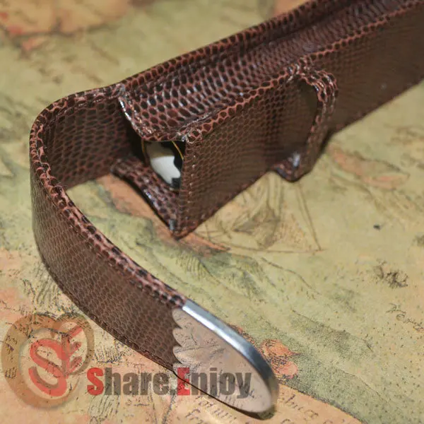 Чехол-держатель для 1 ручки из крокодиловой кожи | Канцтовары офиса и дома