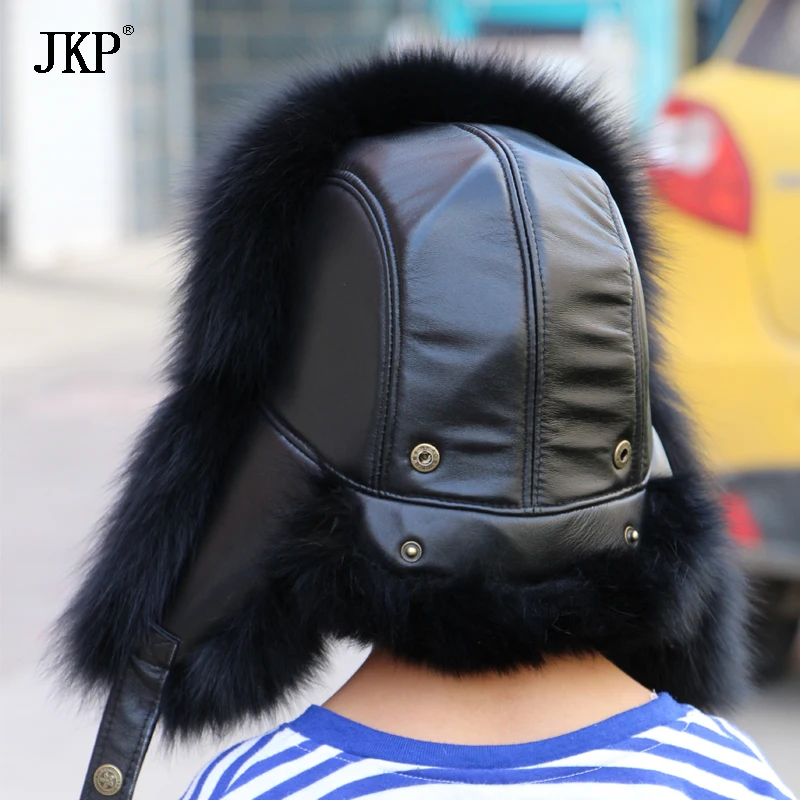 Оригинальные детские натуральным лисьим мехом головные уборы из натурального