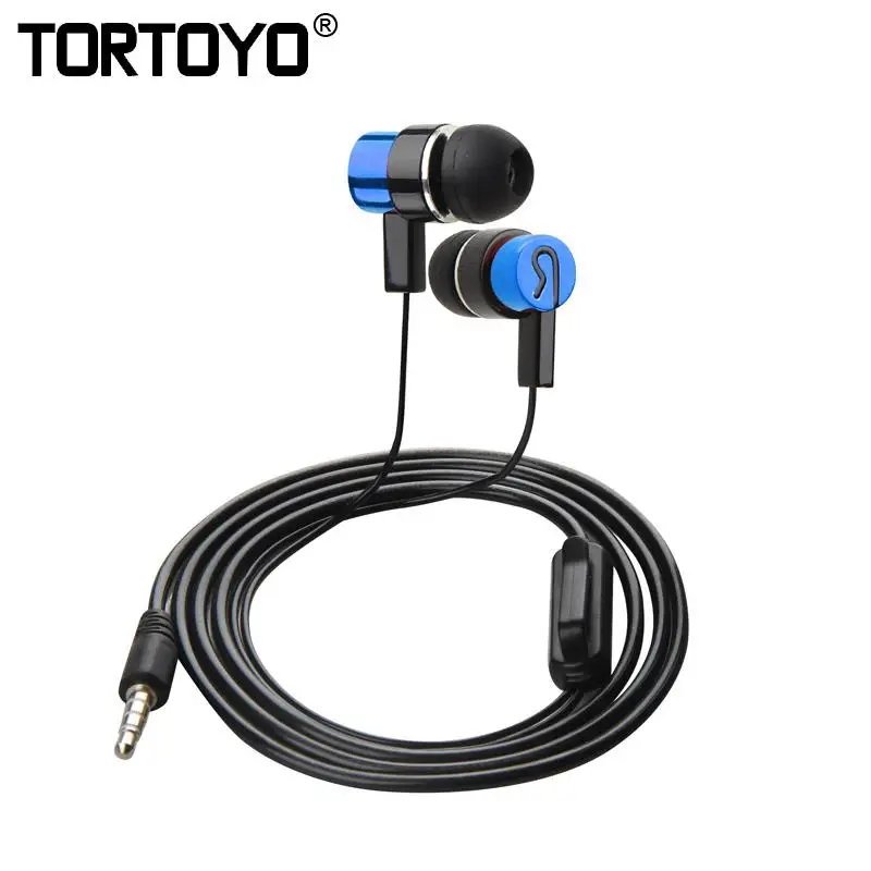 TORTOYO Mini In Ear спортивные музыкальные наушники с микрофоном 3 5 мм проводные для iPhone 6