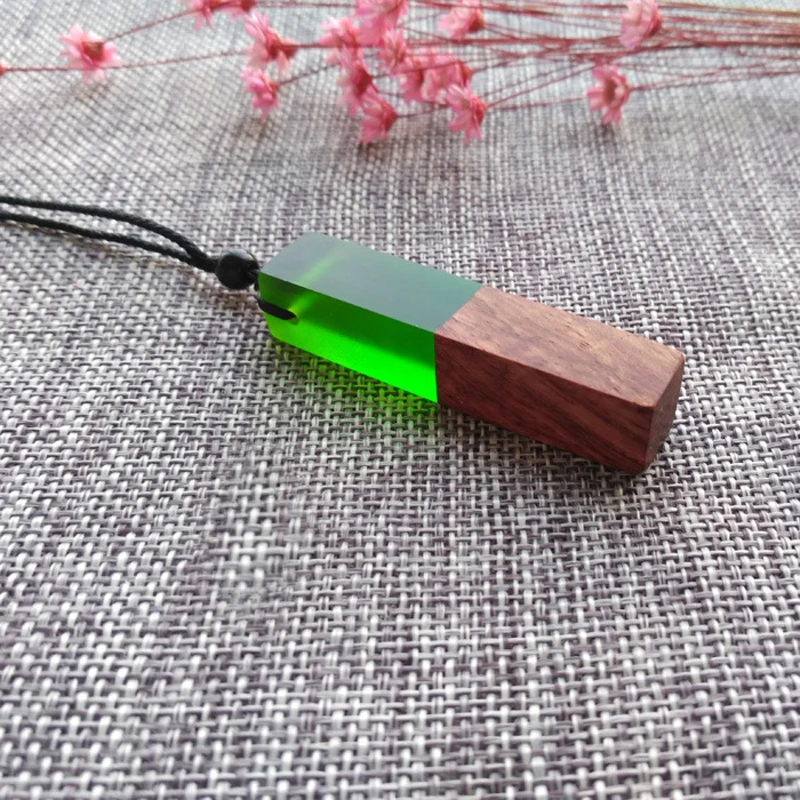 Dayoff Trendy Woman Resin Handmade Pendant Necklaces Womens Jewelry Natural Wood Beads Rope Chian Christmas Gift N493 | Украшения и