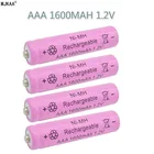 4xAAA 7 #1600mAh 3A aaa 7 #1,2 v перезаряжаемая батарея led игрушка-фонарик аккумулятор NiMH