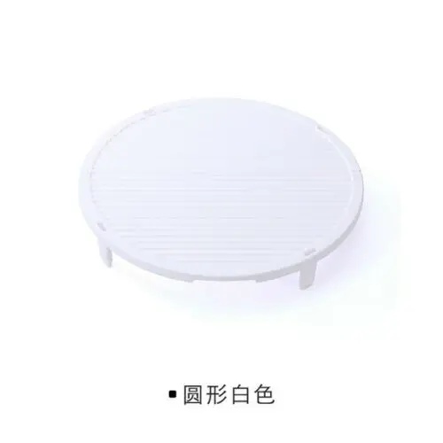 Round White Нескользящий пельменей стеллаж для хранения пластмассовый может быть наложен булочки для выпечки подставка для кондитерских изделий поднос инструмент для приготовления пищи Кухонные аксессуары - Цвет: Round White