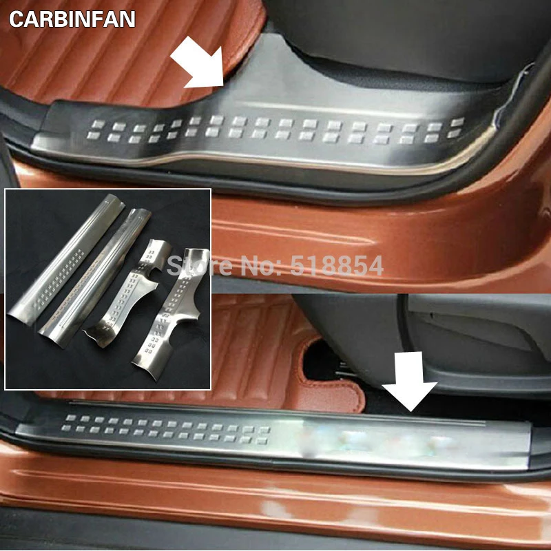 Пороговые пластины из нержавеющей стали для салона пороговые дверей Nissan X Trail 2014
