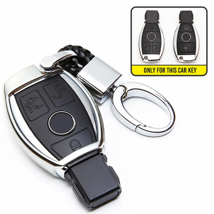 silver with holder Чехол для ключей автомобиля из ТПУ для Mercedes Benz C Class AMG W203 W210 W211 W124 W202 W204 W205 W212 W176 GLE W166 Coupe C292 ML GLS CLA - Название цвета: silver with holder