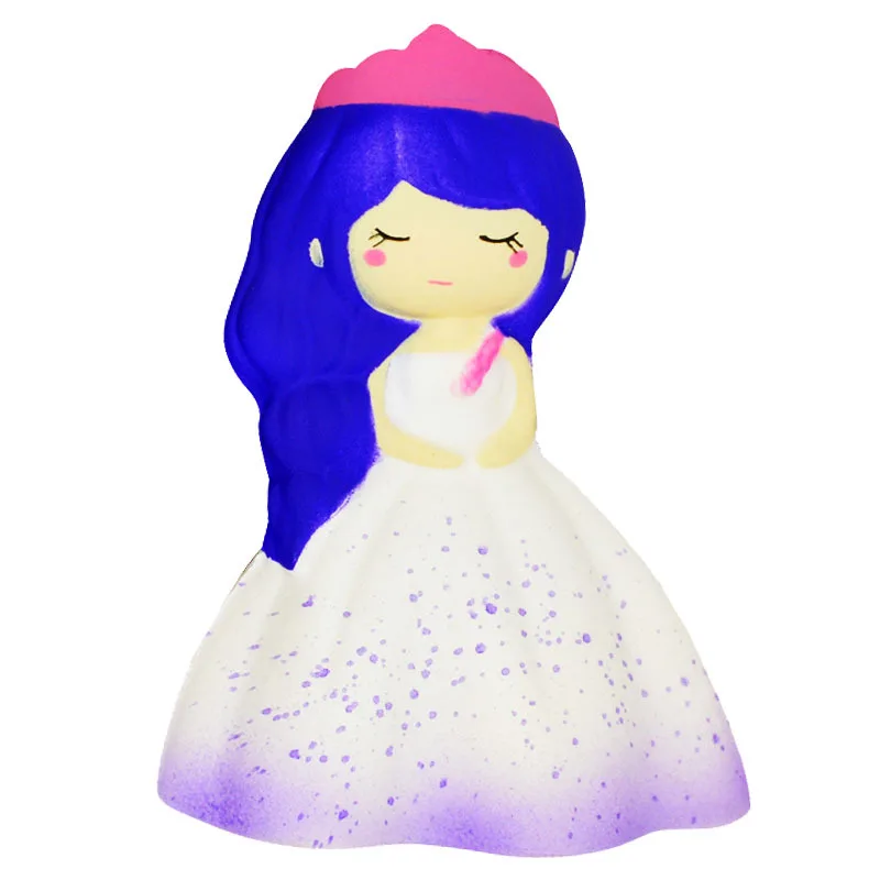 purpledress princess Мягкие куклы kawaii игрушки squishies игрушки squeeze медленный рост антистресс облегчение poopsie слизи сюрприз игрушки для детей телефон ремни - Цвет: purpledress princess