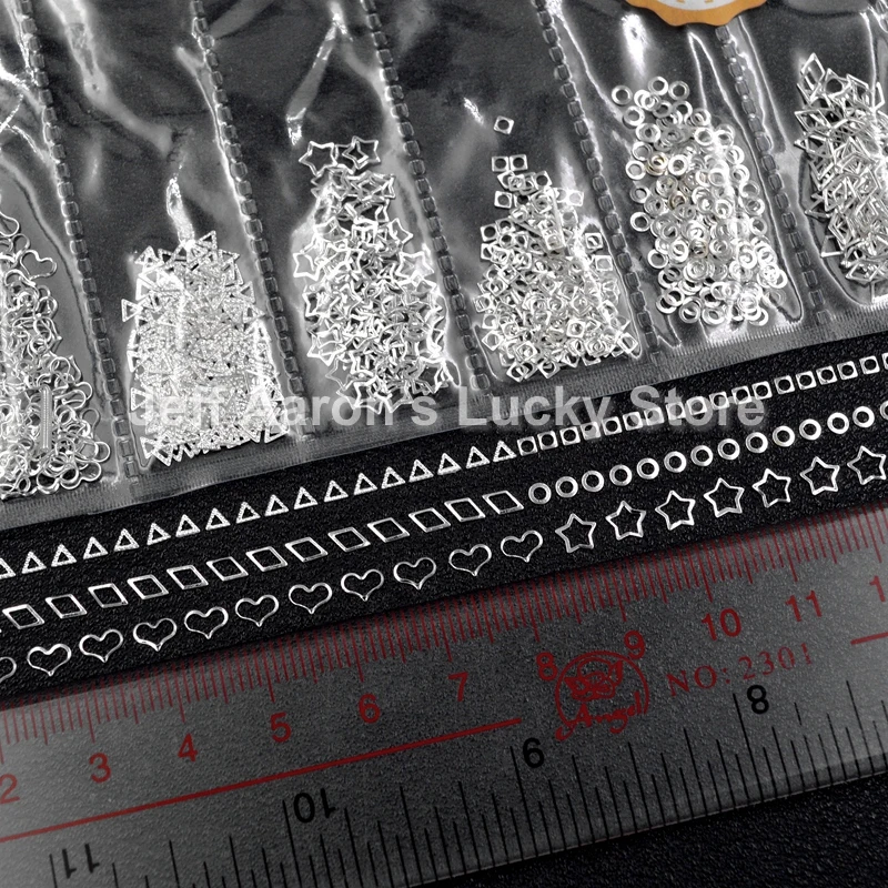 Смешанный стиль дневные звезды 3d украшения для ногтей рамки шпильки аксессуары