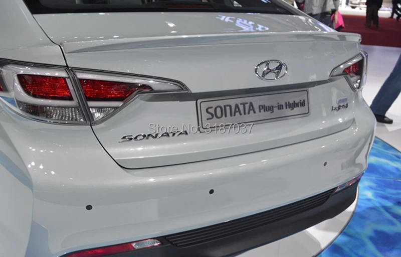 Для Hyundai Sonata 9 спойлер 2014 2016 Автомобильный задний Крыло ABS пластик на крыло крышу