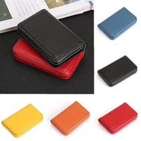 pocket waterproof case id credit cardcase holder pu card wallet box business