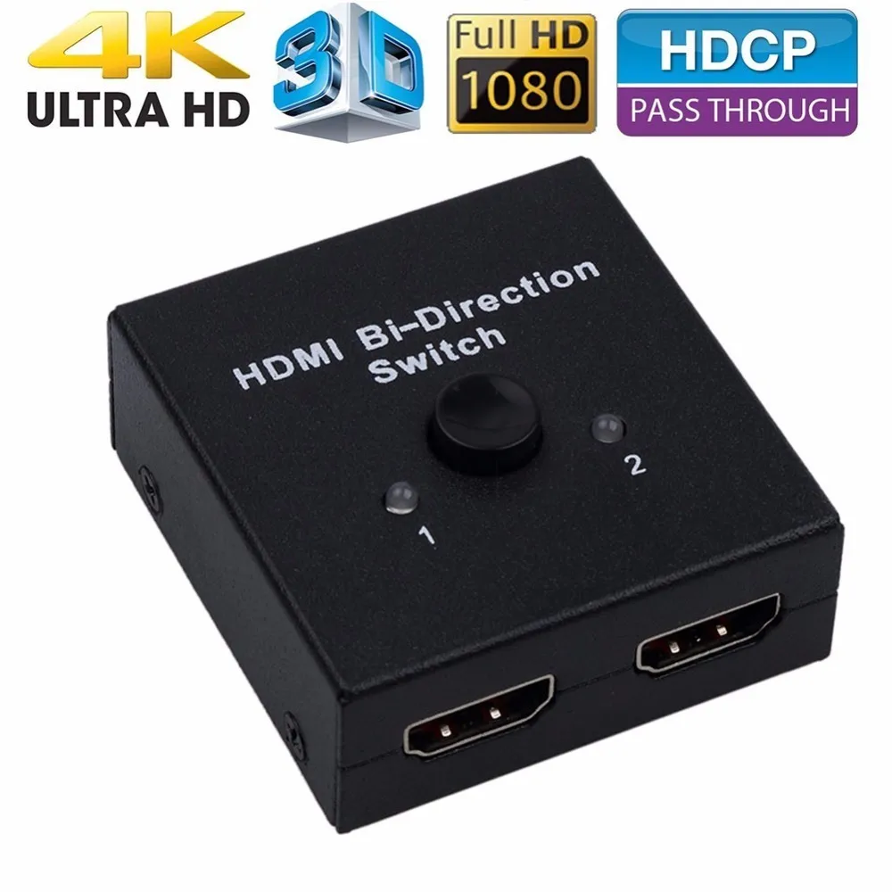 Двунаправленный адаптер HDMI 2 0 стандарта 2x1 1x2 Ultra HD 4K двунаправленный