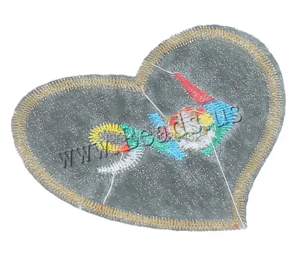 Free shipping!!!Iron on Patches Diy Cloth Heart with letter pattern black 65-73mm 10Sets/Lot 9PCs/Set Sold By Lot | Дом и сад