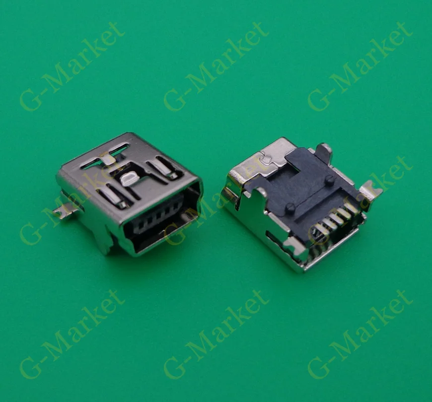 Разъем Mini USB Тип B 5pin SMT/DIP гнездо 2 0 50X|connector 5pin|smt connectorconnector smt |
