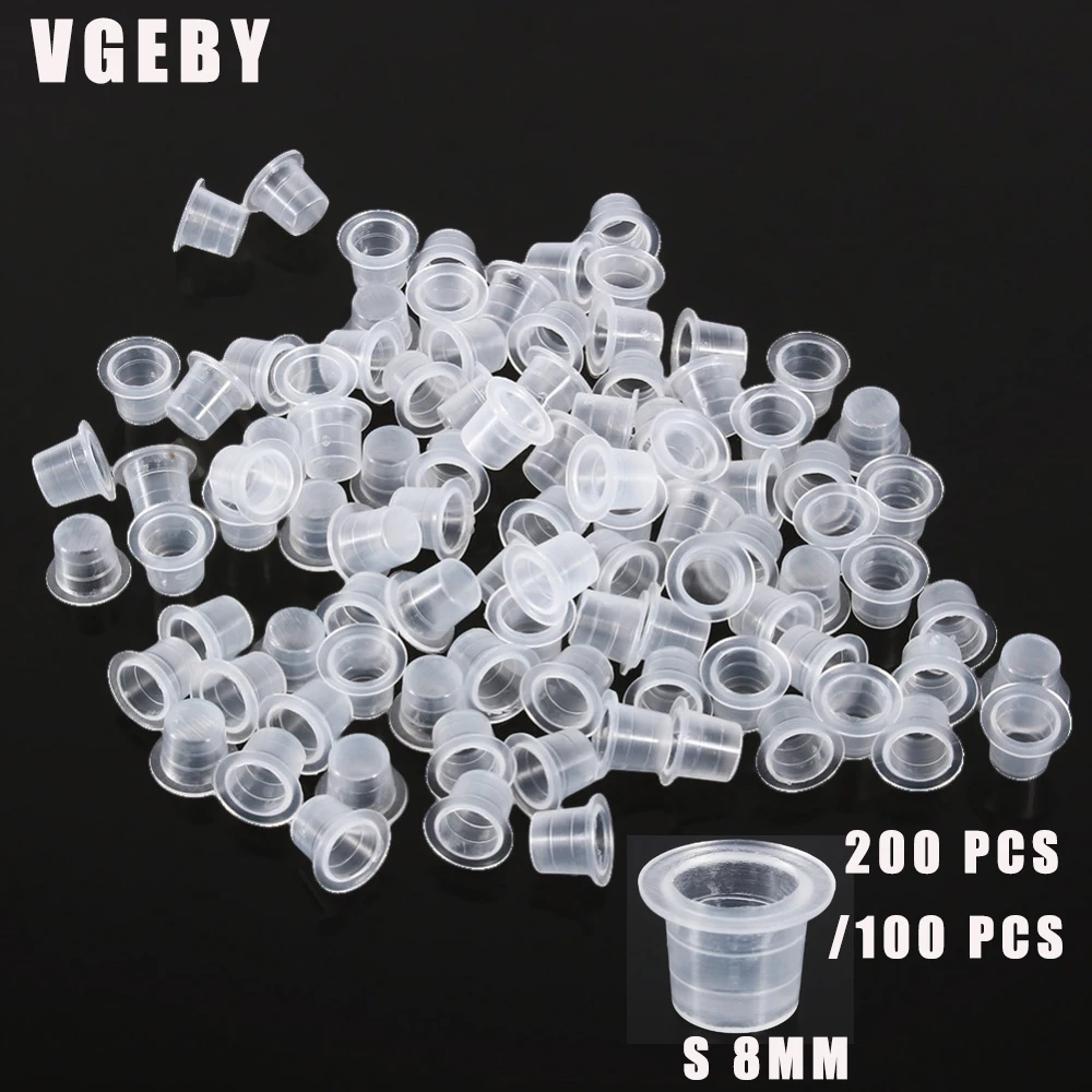 VGEBY 200/100 шт. 8 мм маленький размер профессиональная прозрачная тату машина
