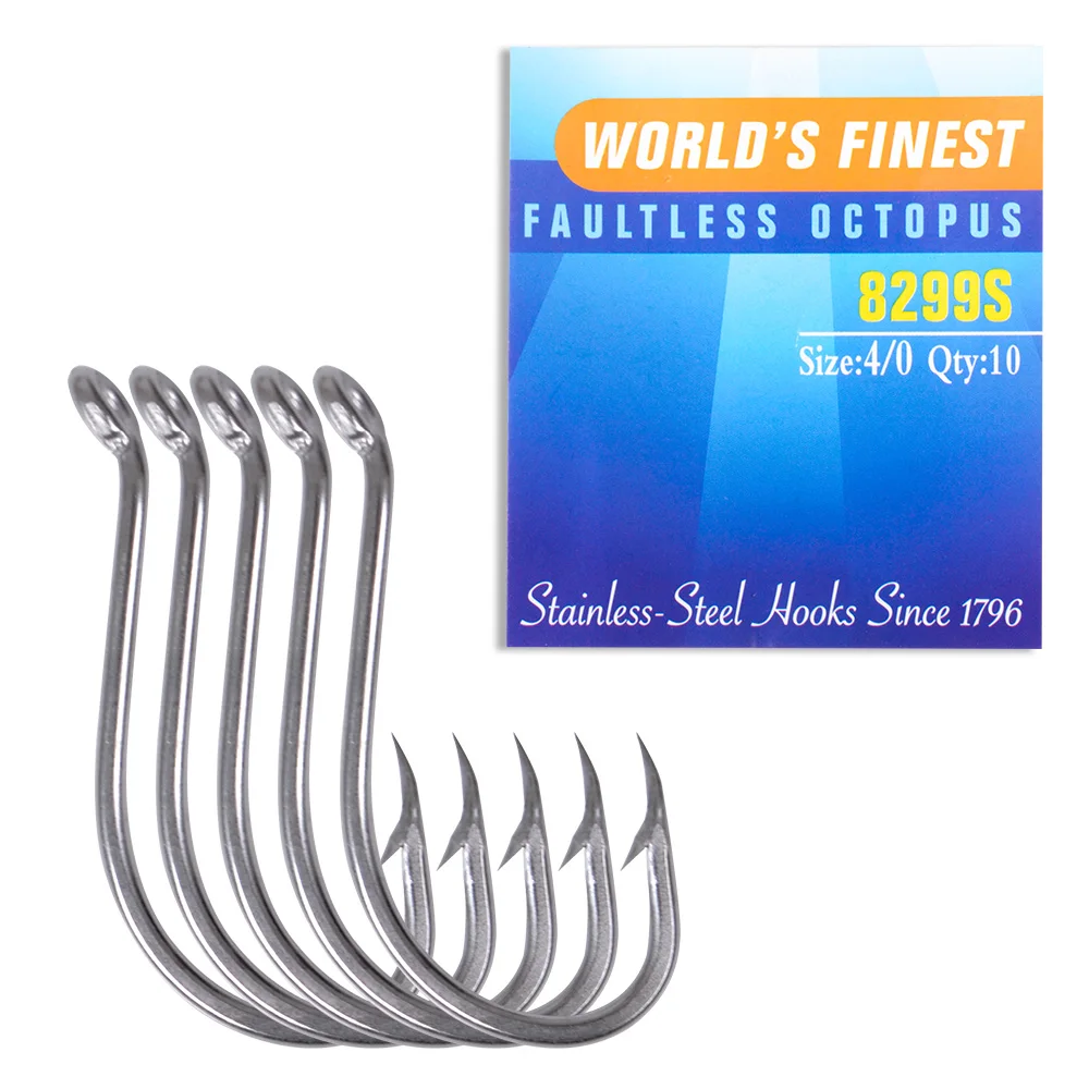 FISH KING 6-25 шт. искусственные рыболовные крючки из нержавеющей стали 7/0 #-6 # с