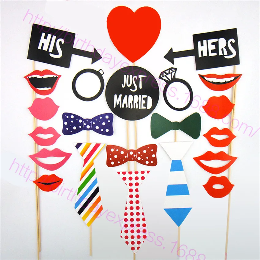 58 шт./компл. фото стенд реквизит для свадьбы День рождения маска Губы очки Усы