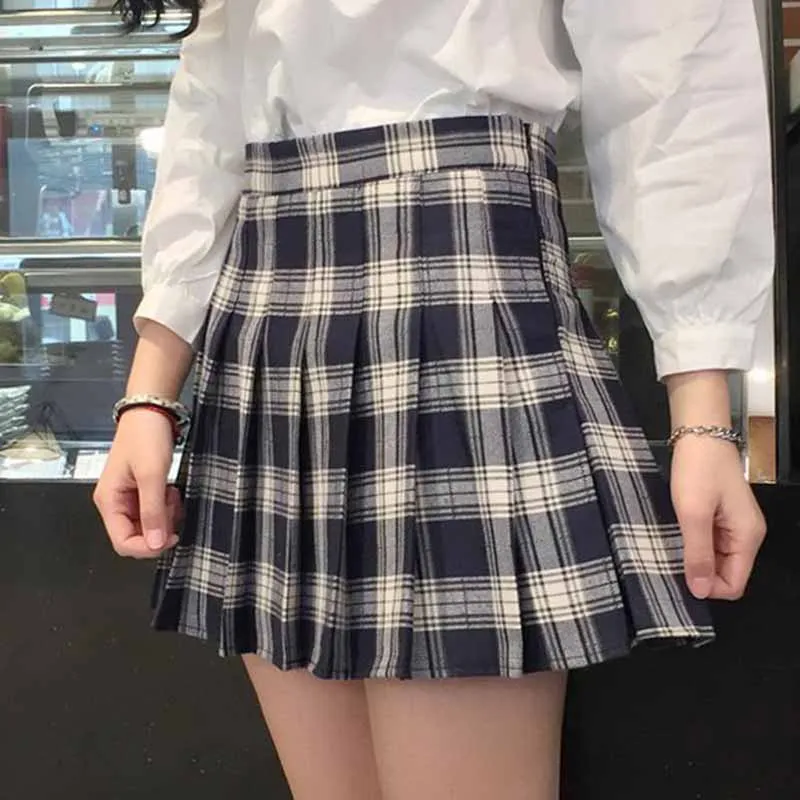 2018 Новый Для женщин летние Мини юбки Harajuku Винтаж модные Высокая талия