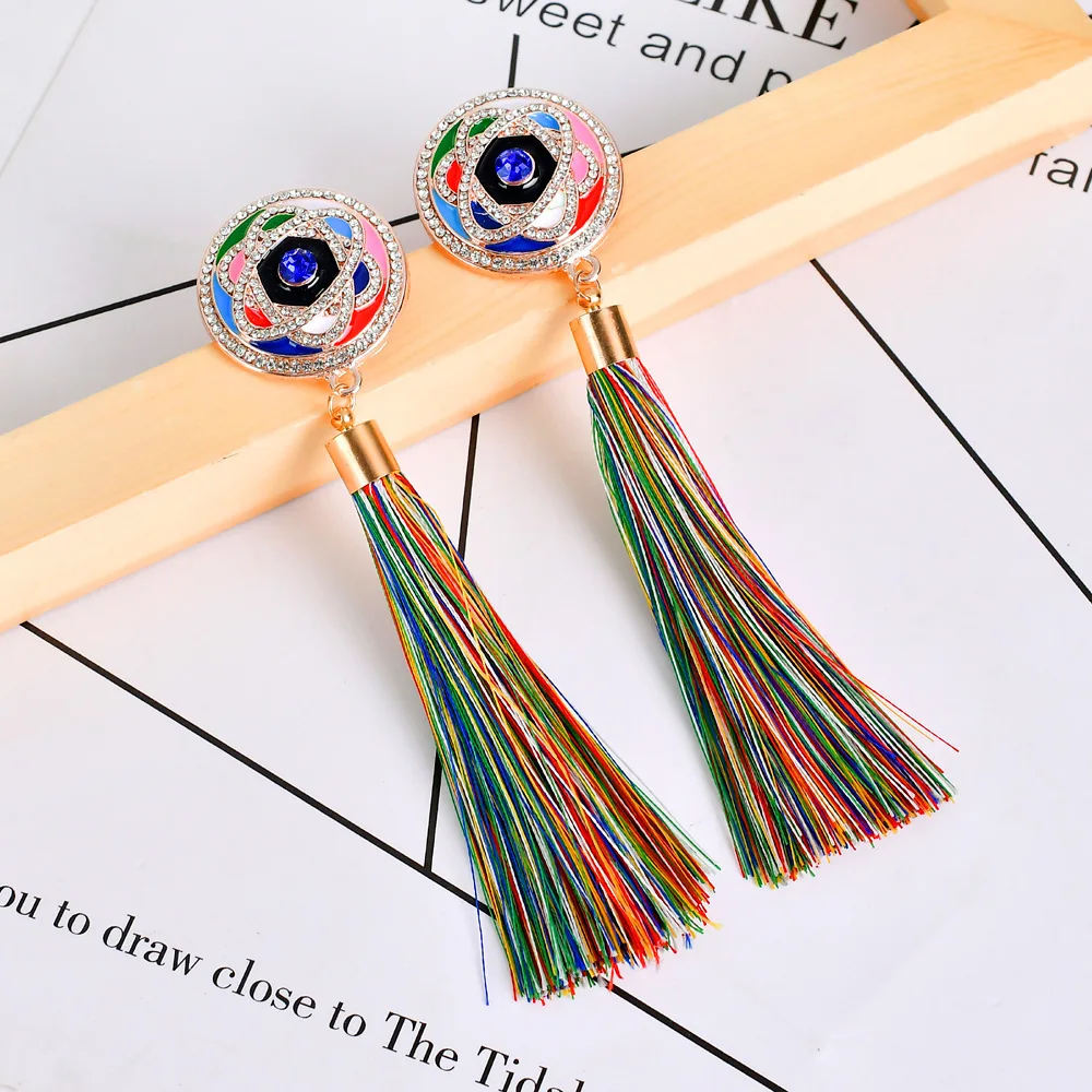 2018 новый мульти кисточкой серьги для Для женщин межзвездное Красочные себе