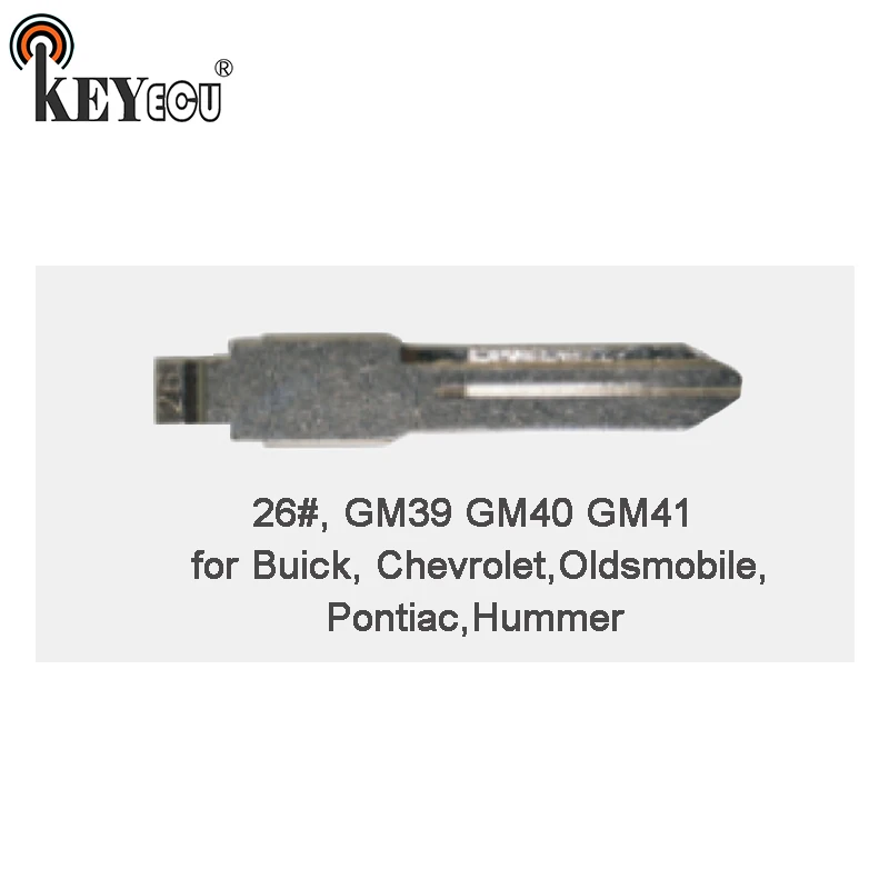 

KEYECU 25x KEYDIY Универсальные пульты дистанционного управления откидной ключ лезвие 26 #, GM39 GM40 GM41 для Buick Chevrolet Oldsmobile Pontiac Для Hummer