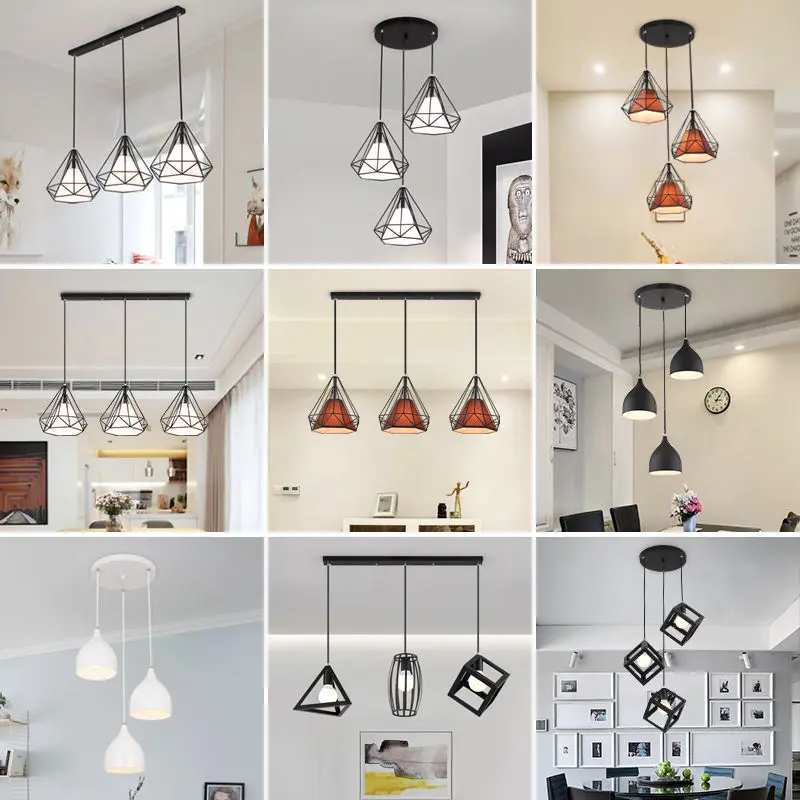 Скандинавская светодиодная люстра в сдержанном стиле современный бар