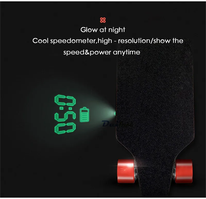 Электрический Лонгборд двухступичный мотор 4 колеса Ховерборд скейтборд скутер