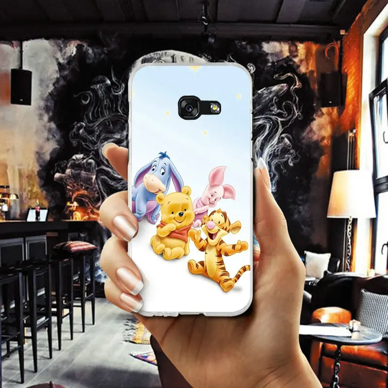 Cute And Clumsy Winnie Pooh Soft Phone Cases Cover for Samsung Galaxy S2 S3 S4 S5 Mini S6 S7 S8 S9 S10 Edge Plus Lite Note 5 8 |