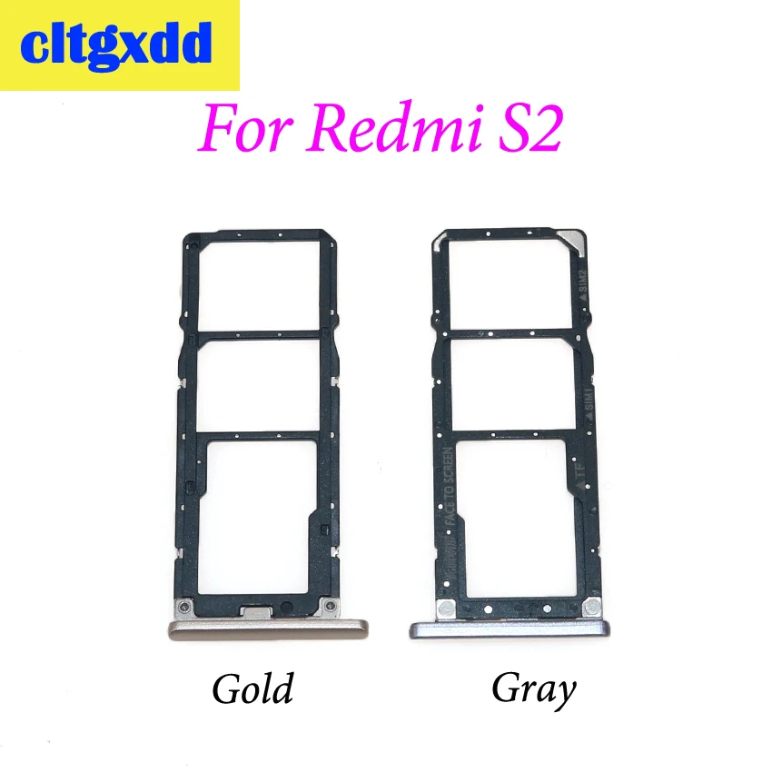 Cltgxdd 1 шт. новый лоток для SIM-карты + держатель карт Micro SD Xiaomi Redmi S2 / Y2 слот адаптер
