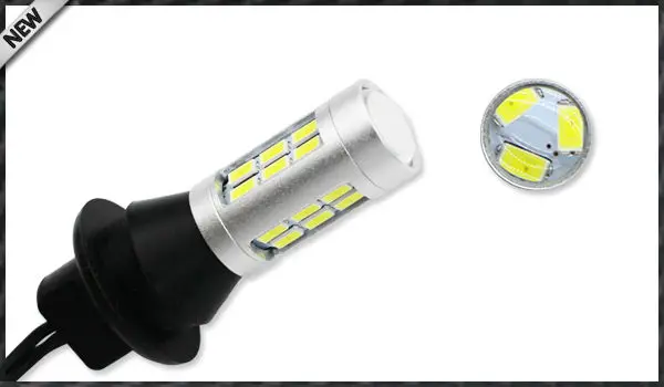 2шт 21-SMD белый/красный двойной цвет 7440 7444 T20 светодиодный Сменные лампы для резервные фары заднего хода автомобиля и конверсии задней противотуманной фары