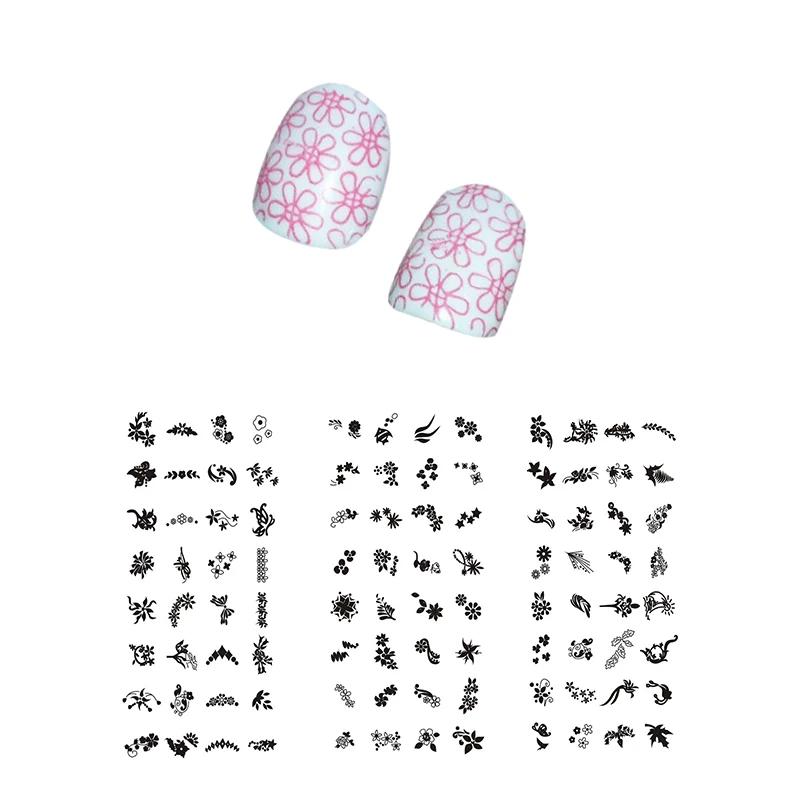 Штамповочные пластины для ногтей шаблоны самостоятельного маникюра и дизайна