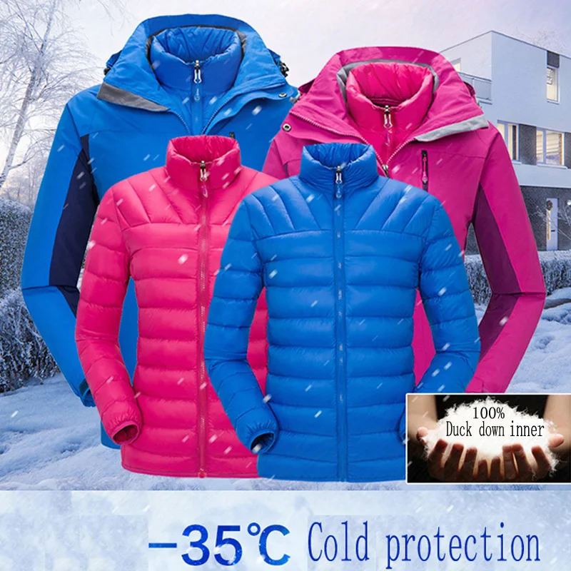Верхняя одежда для мужчин и женщин зимняя куртка на утином пуху внутренняя