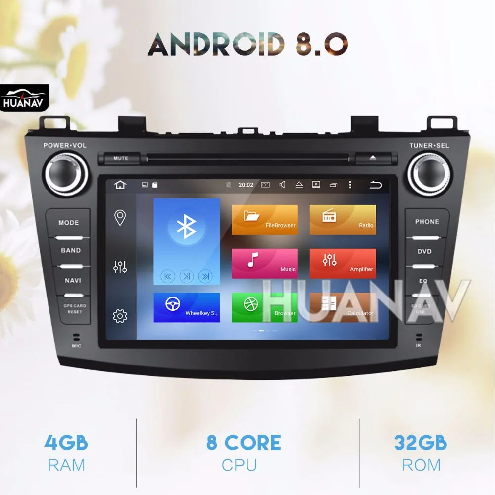 Автомобильный DVD мультимедийный плеер для Mazda 3 Axela 2009-2013 Android 8 0/Android 7 1 ''Авто