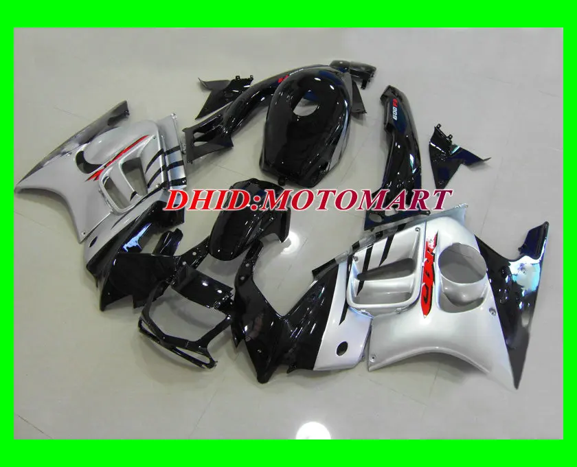 Комплект обтекателей ABS для HONDA CBR600F3 95 96 CBR600 F3 CBR 600F3 1995 1996 600 серебряный глянцевый