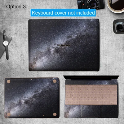 Окрашенная кожа для ноутбука huawei Matebook X 13,3 X Pro 13,9 дюймов Виниловая Наклейка Обложка для MateBook E 12 D 15,6 кожа для ноутбука - Цвет: option 3
