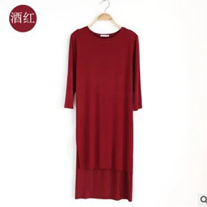wine red Women cropped sleeve yoga shirt dance practice blouse modal long fitness top sports wear for women gym tops women shirts - Цвет: wine red