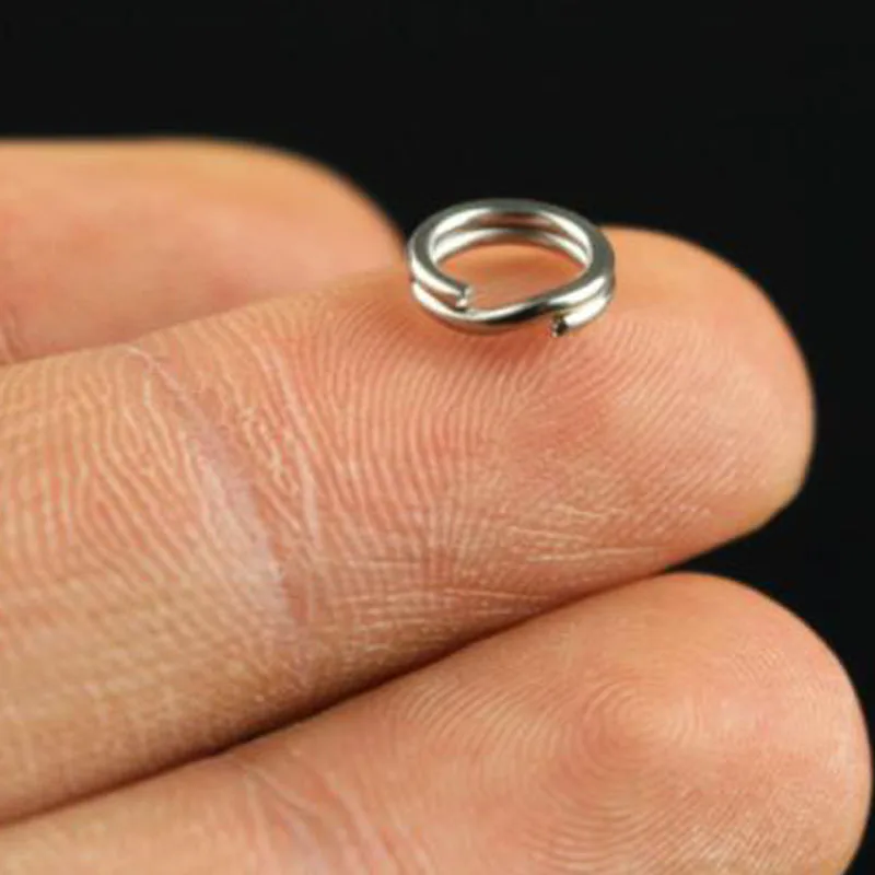 100 шт./лот 9 мм 12 рыболовные сплит кольца для кренкбейтов пустые приманки колечки
