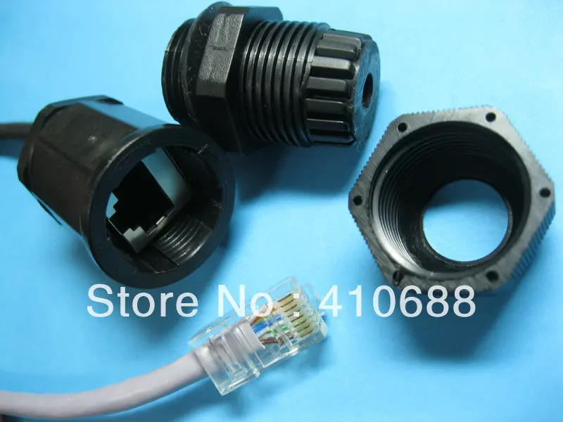 20 шт. в партии Ethernet LAN RJ45 M20 водонепроницаемый разъем с кабелем см Высокое качество