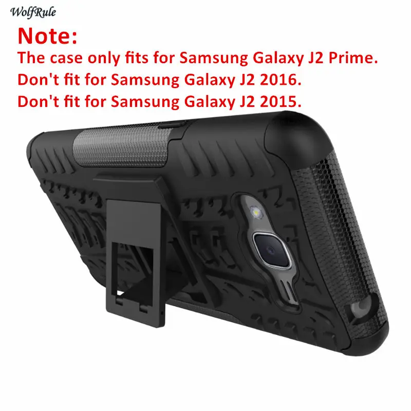 For Cover Samsung Galaxy J2 Prime Case TPU &amp PC Stand Armor Phone Funda |