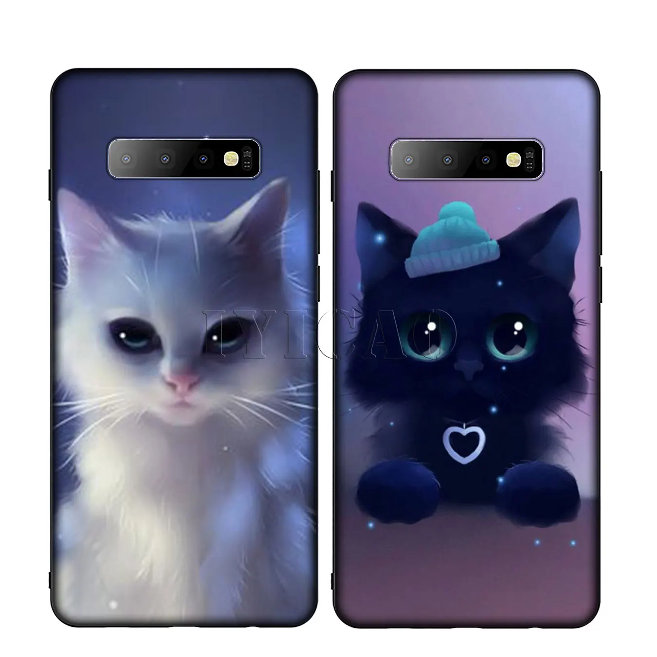 IYICAO кошка милые собака и Мягкий силиконовый чехол для телефона samsung Galaxy S10 S9 S8 плюс